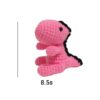 Handgemaakte Gehaakte Sleutelhanger – Roze Dinosaurus