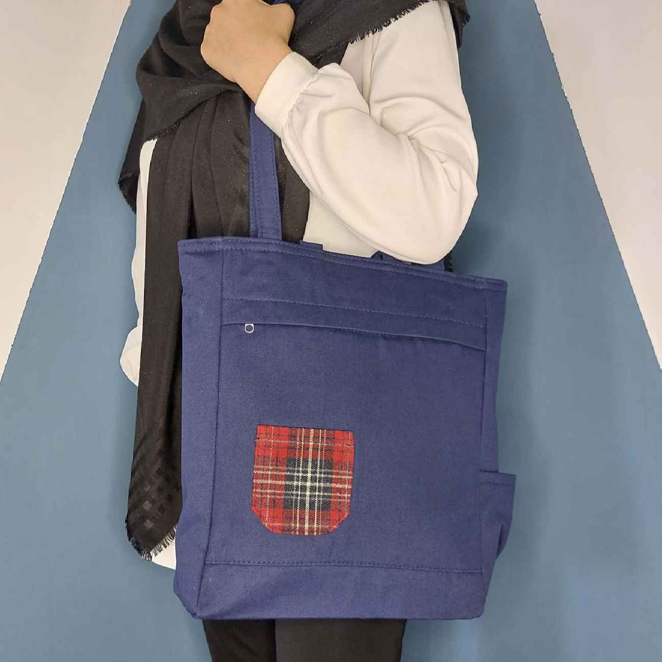 Marineblauwe Crossbody Schoudertas voor Dames