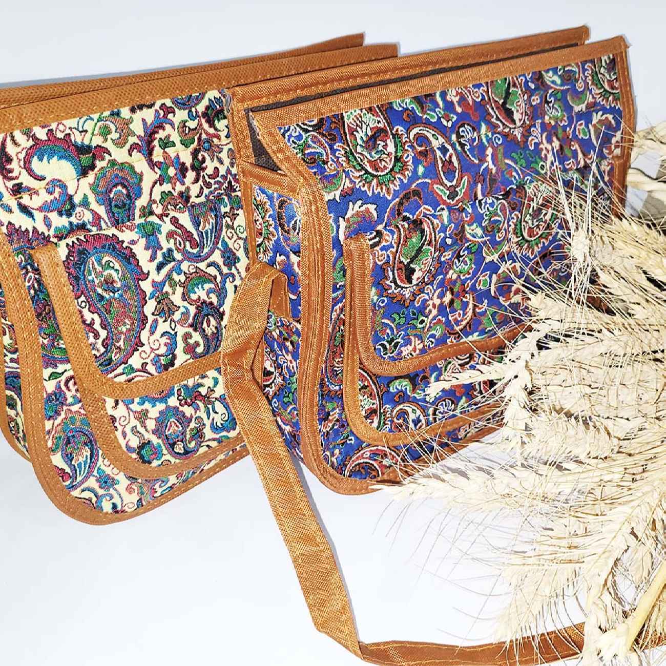 Crossbody Schoudertas met Termeh Stof – Paisley