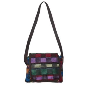 Kilim Crossbody Tas met Groen Geruit Ontwerp