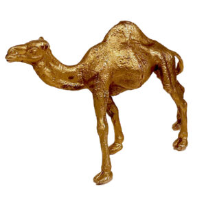 Decoratief Messing Kameel Beeld – Woestijn Dierenkunst