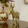 Decoratief Messing Ezel Beeld – Rustieke Boerderijdecoratie