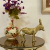 Decoratief Messing Ezel Beeld – Rustieke Boerderijdecoratie
