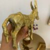 Decoratief Messing Ezel Beeld – Rustieke Boerderijdecoratie