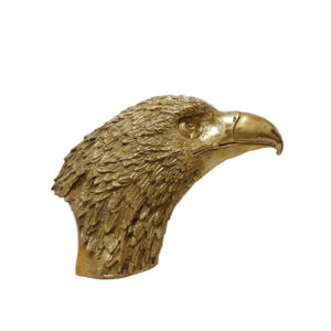 Decoratief Messing Adelaarskop Beeld – Majestueuze Vogel Sculptuur