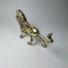 Decoratief Messing Beeld van Brullende Leeuw – Koning van de Jungle Sculptuur