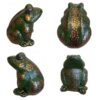 Decoratief Kikker Beeldje van Aardewerk – Artistieke Amfibie Sculptuur