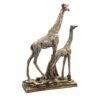 Decoratief Gouden Giraffe Beeldje – Hoge Safari Dierensculptuur