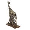 Decoratief Gouden Giraffe Beeldje – Hoge Safari Dierensculptuur