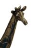 Decoratief Gouden Giraffe Beeldje – Hoge Safari Dierensculptuur