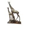 Decoratief Gouden Giraffe Beeldje – Hoge Safari Dierensculptuur