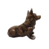 Decoratief Zittend Bruin Hond Beeldje – Charmante Huisdier Sculptuur