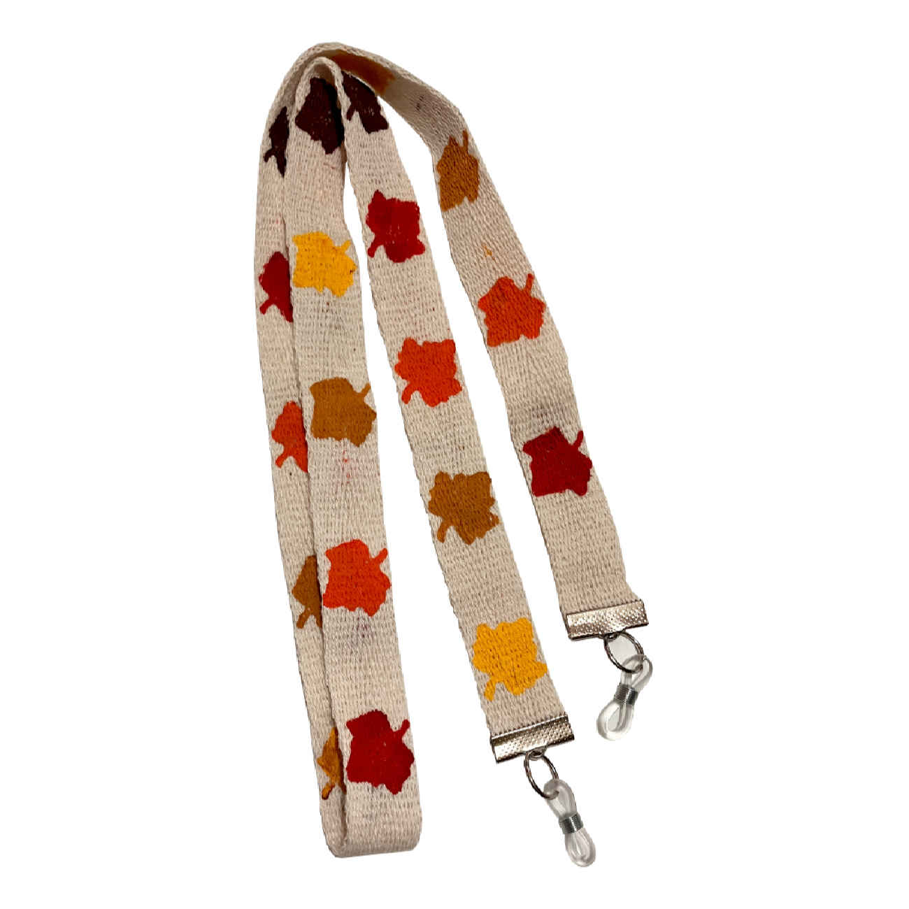 Brillenkoord – Herfstbladeren Crème Design