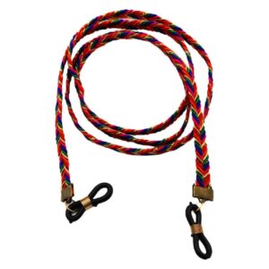 Brillenkoord – Rood Gevlochten Nylon