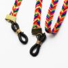 Brillenkoord – Rood Gevlochten Nylon
