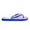 Teenslippers met Pluche – Blauw Bloemenpatroon