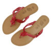 Teenslippers met Open Teen – Rood Kunstleer