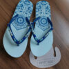 Teenslippers voor Dames – Wit Bloemenpatroon