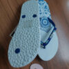 Teenslippers voor Dames – Wit Bloemenpatroon