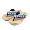 Teenslippers met Geruit Ontwerp – Blauw Dames