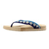 Teenslippers met Geruit Ontwerp – Blauw Dames