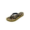 Teenslippers met Luipaardprint – Bruin Dames