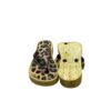 Teenslippers met Luipaardprint – Bruin Dames