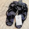 Teenslippers met Fluweel – Blauw Dames