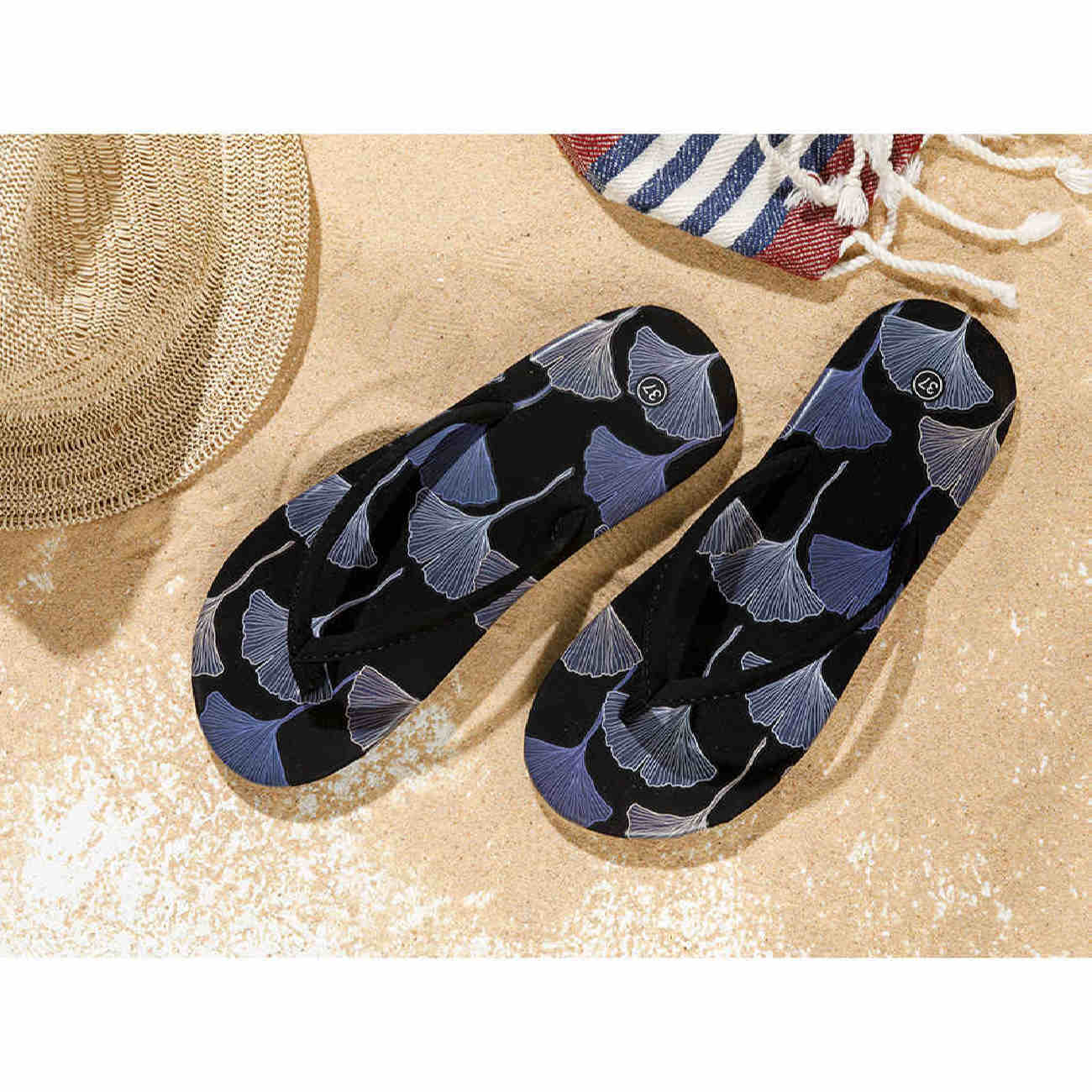 Teenslippers met Fluweel – Blauw Dames