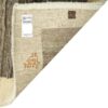 Echt handgeknoopt Perzisch minimalistisch Gabbeh tapijt - Met rand, Bruin & Crème, Wol