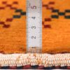 Echt handgeknoopt Perzisch minimalistisch Gabbeh tapijt - Met rand, Oranje, Wol