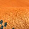 Echt handgeknoopt Perzisch minimalistisch Gabbeh tapijt - Met rand, Oranje, Wol