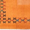Echt handgeknoopt Perzisch minimalistisch Gabbeh tapijt - Met rand, Oranje, Wol