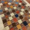 Echt handgeknoopt Perzisch geometrisch Gabbeh tapijt - Geruit, Bruin, Wol