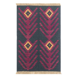 Authentiek Perzisch Wol Kilim Tapijt Handgeweven in Fars Qashqai