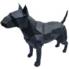 Geometrisch Doberman Kubisme Beeldje – Zwart