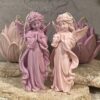 Handgemaakte Sculptuurkaars – Roze Engel
