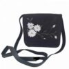 Handgemaakte Crossbody Schoudertas met Leren Afwerking