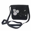Handgemaakte Crossbody Schoudertas met Leren Afwerking