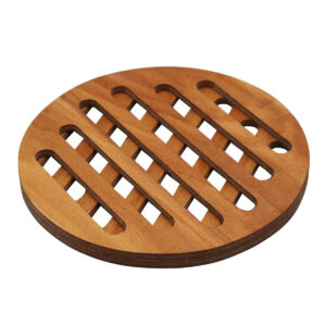 Vintage Teakhouten Trivet – Handgemaakt