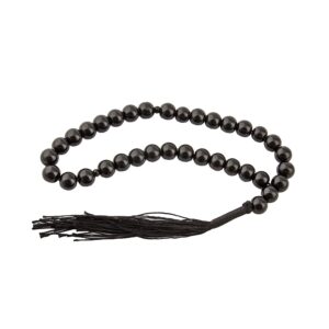 Islamitische Zwarte Onyx Rozenkrans met 33 Gebedskralen Tasbih