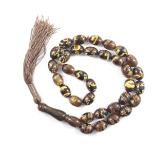 Islamitische Sandalus Hars Rozenkrans with 33 Gebedskralen – Tasbih