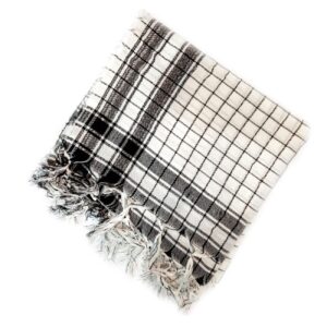 Baseej Geruite Keffiyeh Sjaal – Arabische Hoofddoek voor Zonne- en Zandbescherming