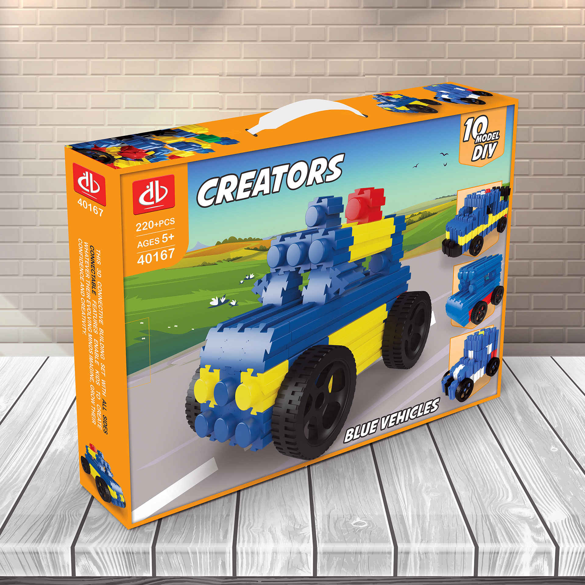 Creators: Bergauto Bouwblokken – 220 Stukjes