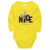 Unisex Babyromper met Schouderopening – Lange Mouwen (Set van 5)