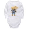 Unisex Babyromper met Schouderopening – Lange Mouwen (Set van 5)