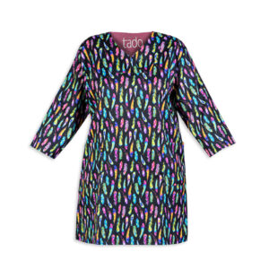 Dames V-Hals Medische Uniform Top – Zwart