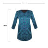 Dames V-Hals Medisch Uniform – Blauw Katoen