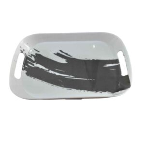 Melamine Dienblad Wit – Abstract Ontwerp