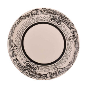 Melamine Dienblad Rond – Wit Bloemmotief